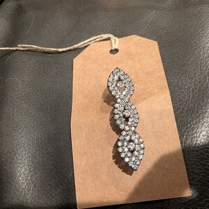 Elegant Silver Crystal Earrings